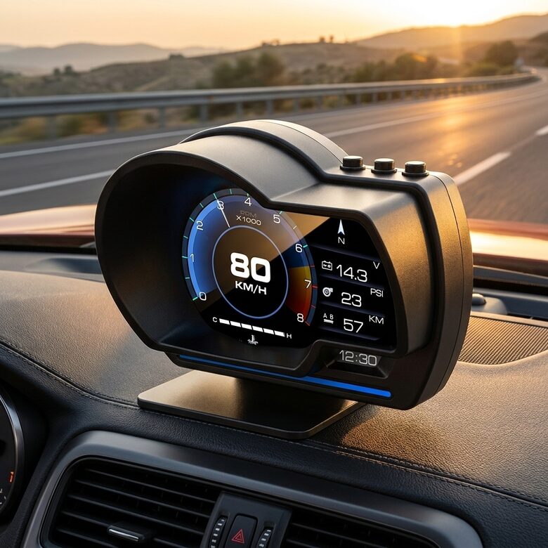 Digitālais Auto HUD Displejs ar OBD2 Savienojumu