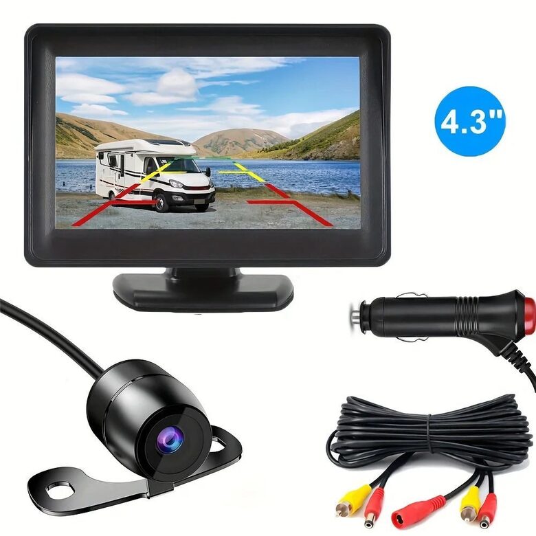 Atpakaļskata kamera + monitors 4.3 collas