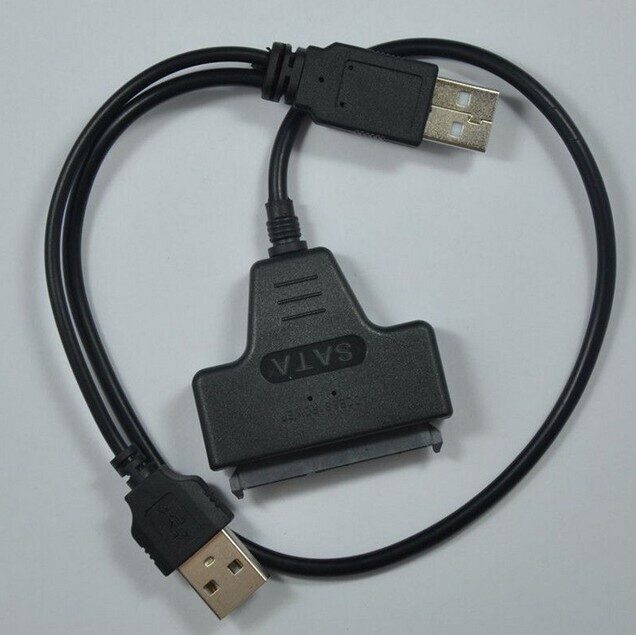 Kabelis cietā diska pieslēgšanai caur USB /SATA 7+15 22 Pin/