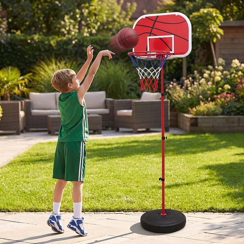 Bērnu basketbola statīvs (150cm) ar piederumiem