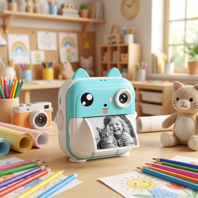 Bērnu kamera Polaroīds, zaļš
