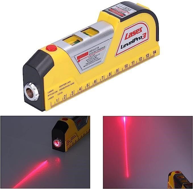 Lāzera līmeņrādis ar metramēru