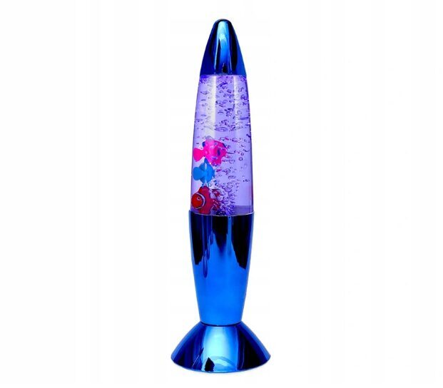 Dekoratīva lampa 'akvārijs' ar zivtiņām