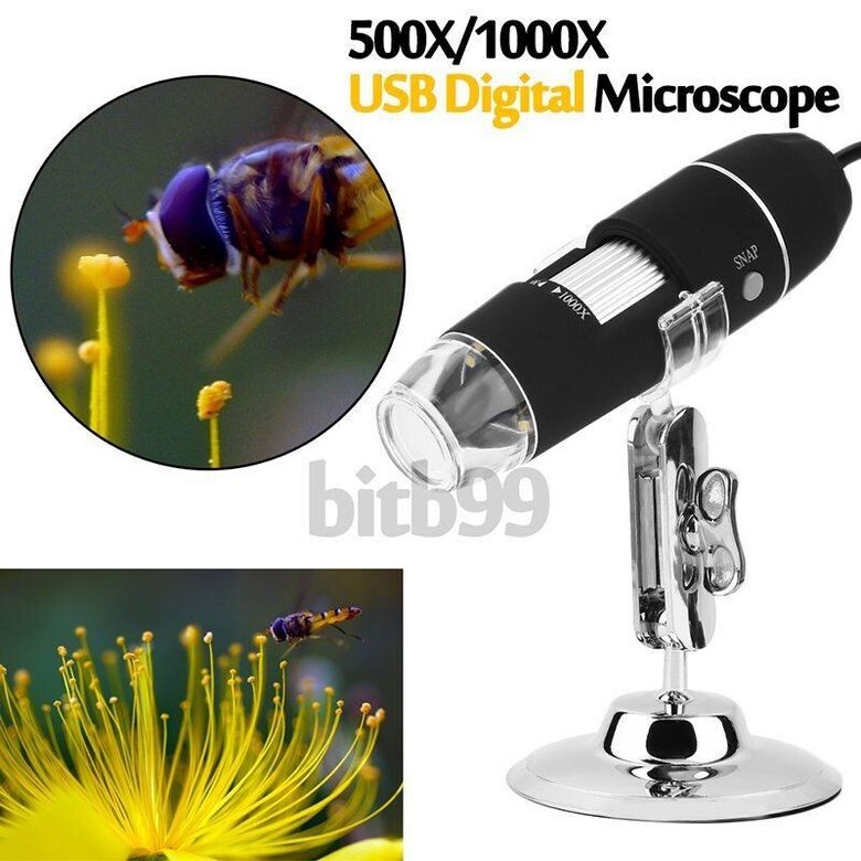 Digitālais Mikroskops 20x-1000x palielinājumu LED