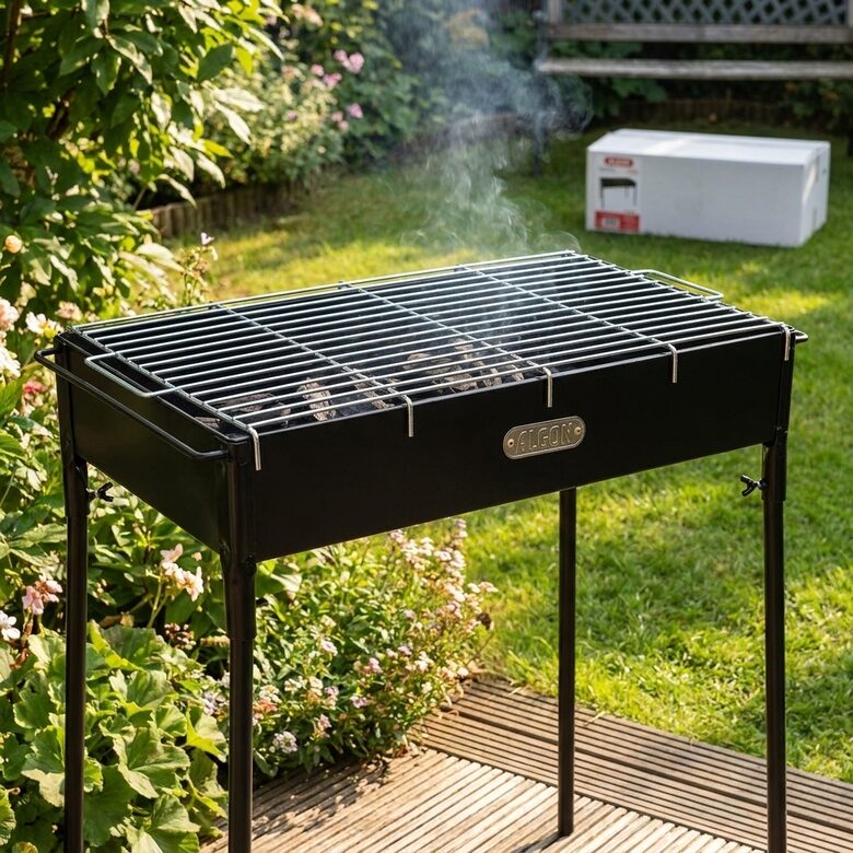 Elegants Metāla Grills - Barbekjū 66x33 cm
