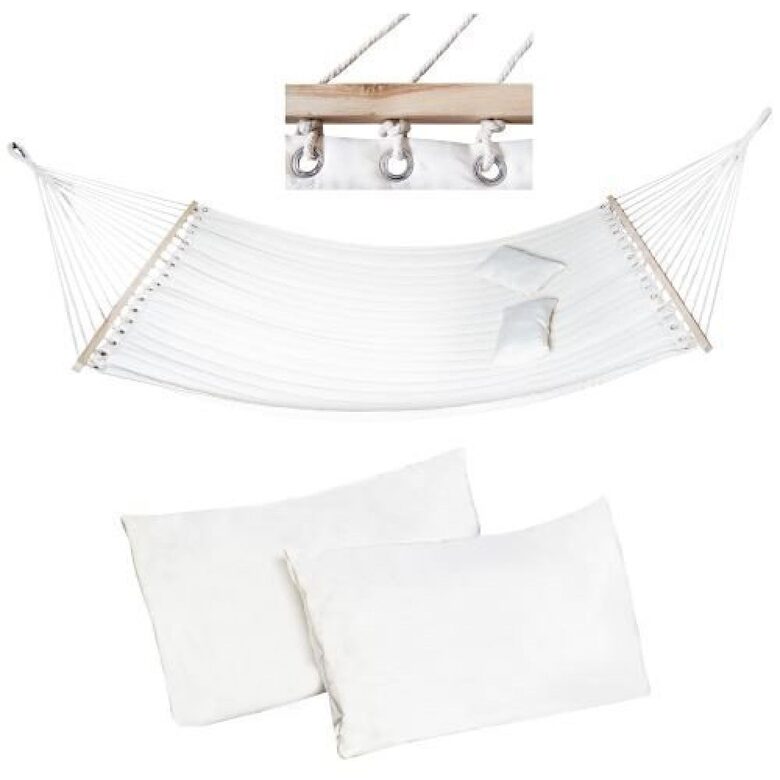 Šūpuļtīkls dārzam 200x150cm + 2 spilveni