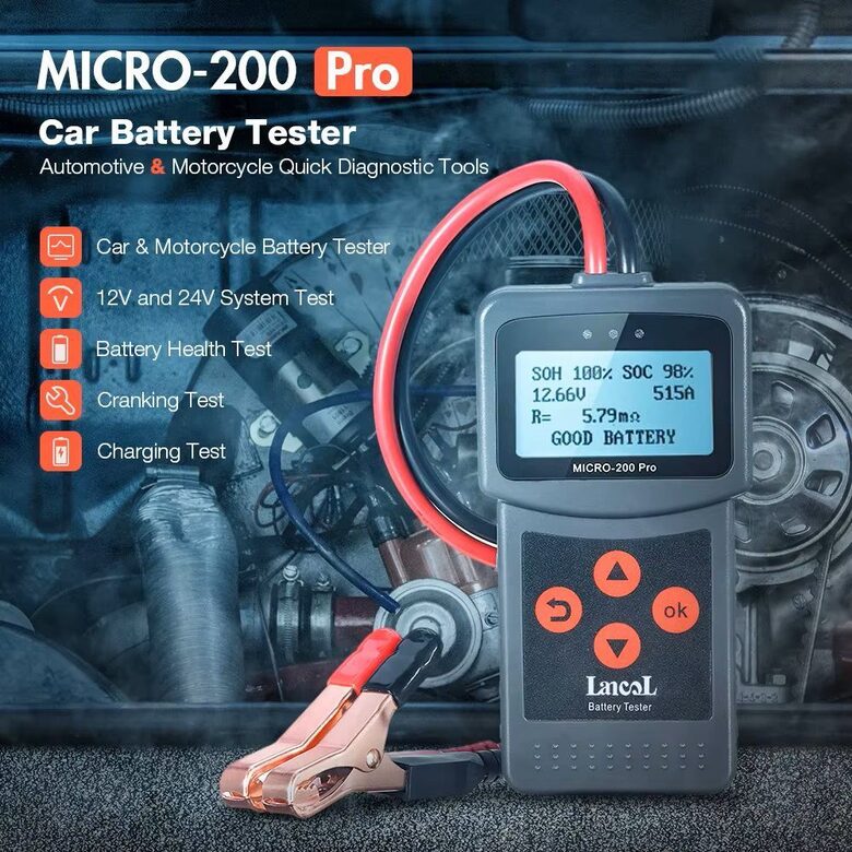 Auto Akumulatora Testeris un Analizators 12v