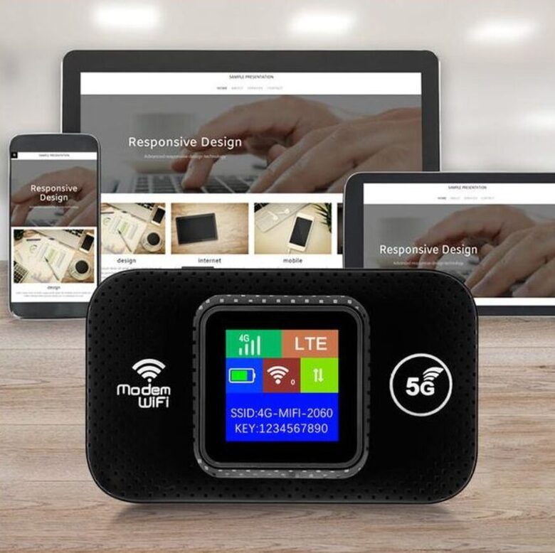 Wifi rūteris 4G/5G, uzlādējams ar SIM karti