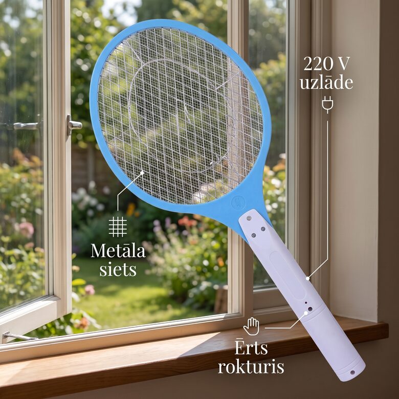 Elektriskā rakete kukaiņu un insektu iznīcināšanai, 170 x 470 mm