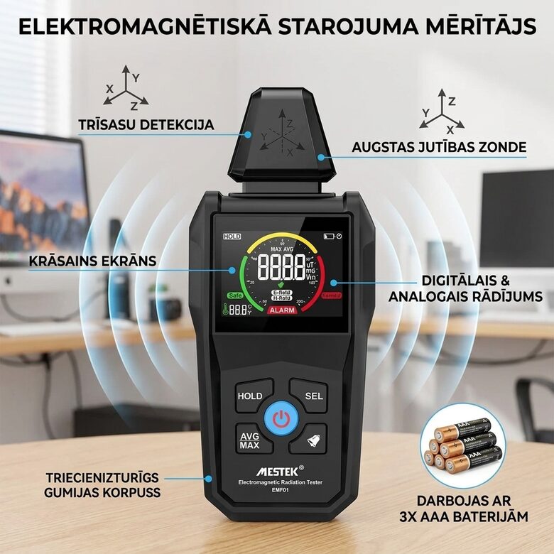 Elektromagnētiskā Starojuma Mērītājs 360g, radiometrs