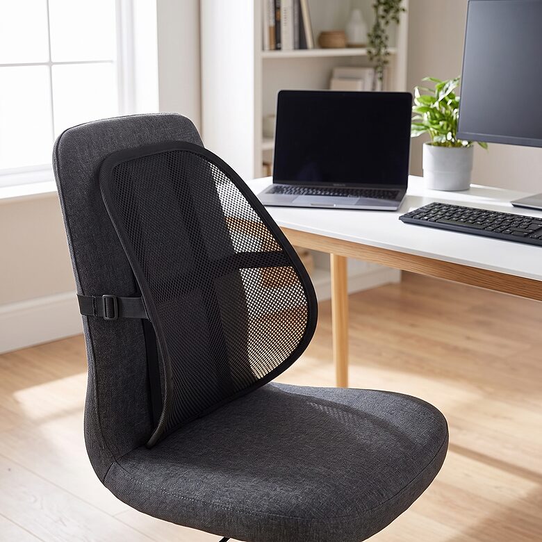 Ergonomisks krēsla atzveltnis - muguras sāpēm