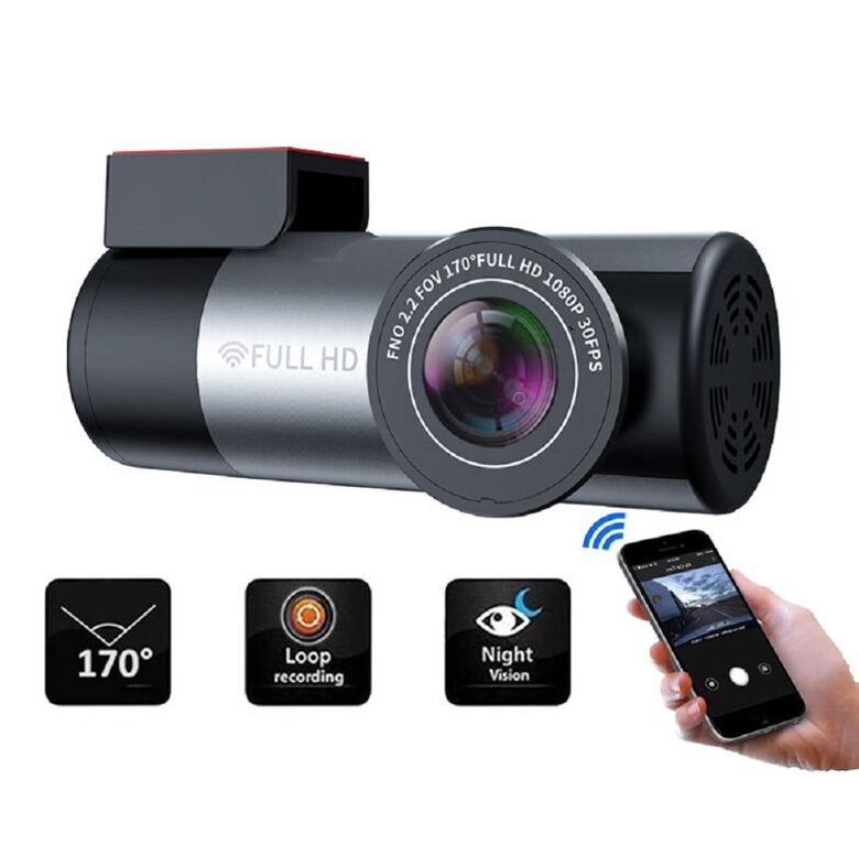 Auto Video Reģistrators 150g (WIFI FULL HD 1080P Super Mini, ieraksts skatāms telefonā)