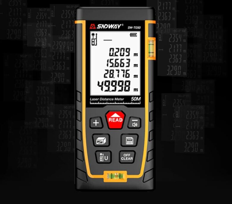 Attāluma mērītājs ar Lāzeri, 50m