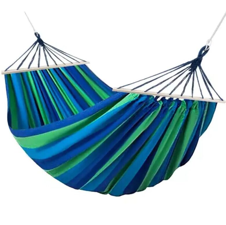 Liels šūpuļtīkls 260x160cm no izturīga auduma (max 150kg)