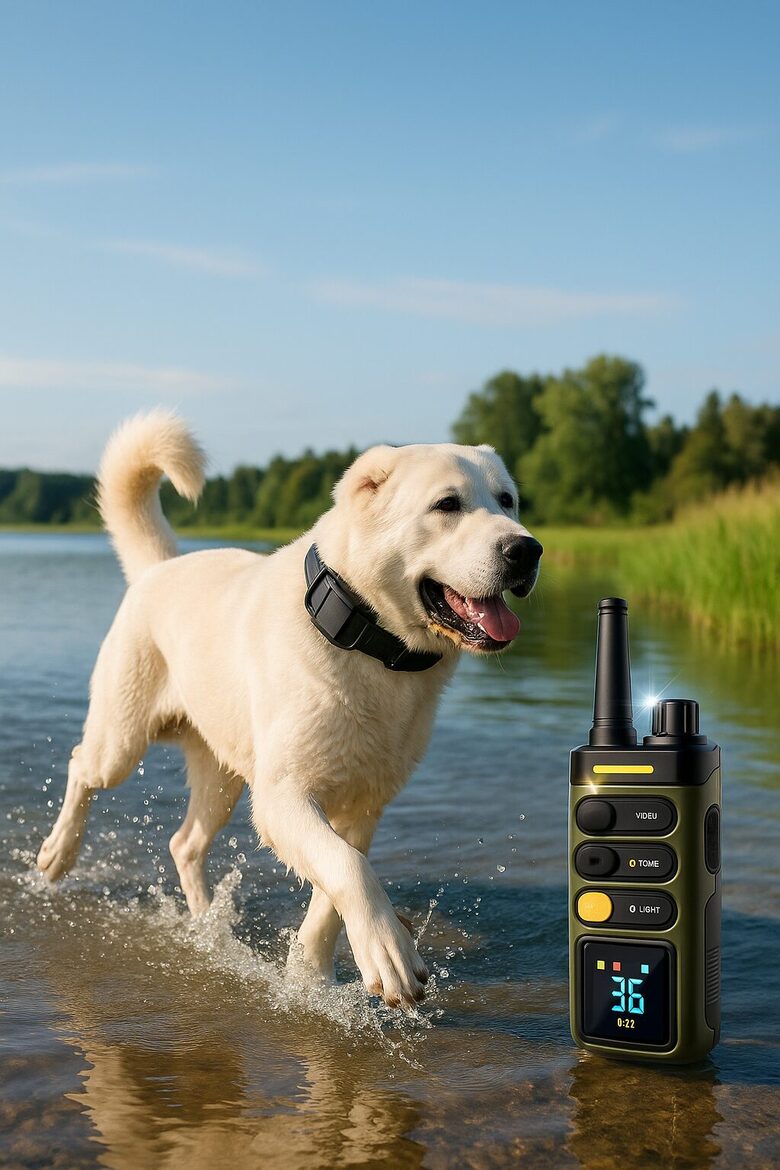ProTrainer Max – Suņu apmācības kaklasiksna ar tālvadību un gaismas funkciju 1500m