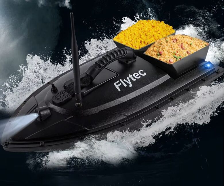 Makšķernieku ēsmas laiva ar Dubulto kravu 1,5Kg un tālvadības pulti 500m