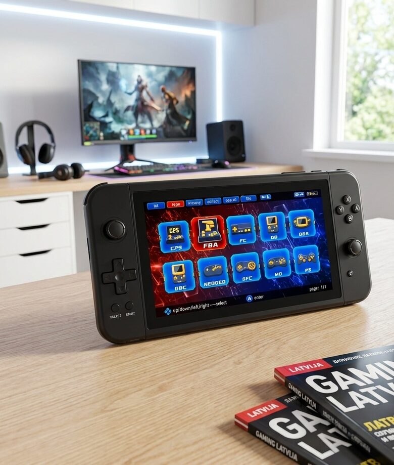 Retro spēļu konsole, 7 collu ekrāns