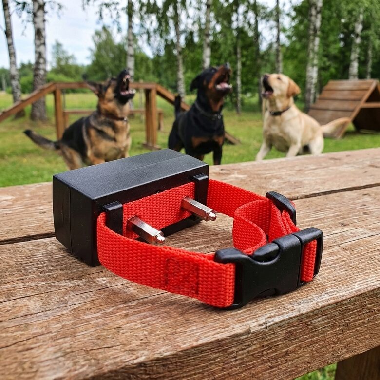 Stiprā Elektro Impulsa Suņu Kakla Siksna: Lielajiem Suņiem, Antilaj