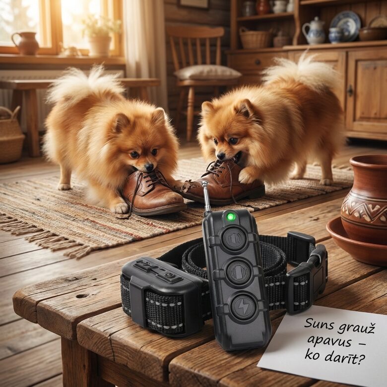 Kucēnu un Mazo šķirņu suņu dresūras siksna (max 400m attālums)