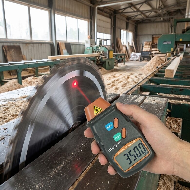 Digitālais bezkontakta tahometrs 2.5RPM to 99999 RPM