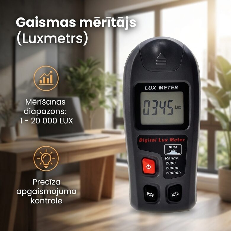 Gaismas mērītājs, Lux meter, fotometrs