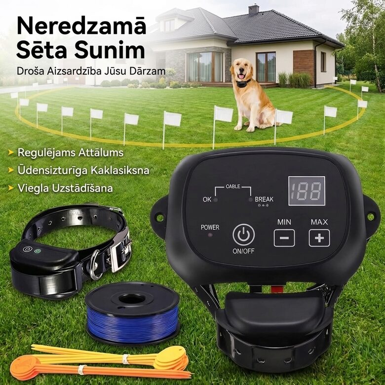 Suņu Radiosēta, lādējama, 1 sunim, 300m