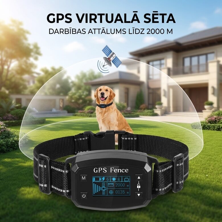 Bezvadu Suņu Gps radiosēta 20-2000m