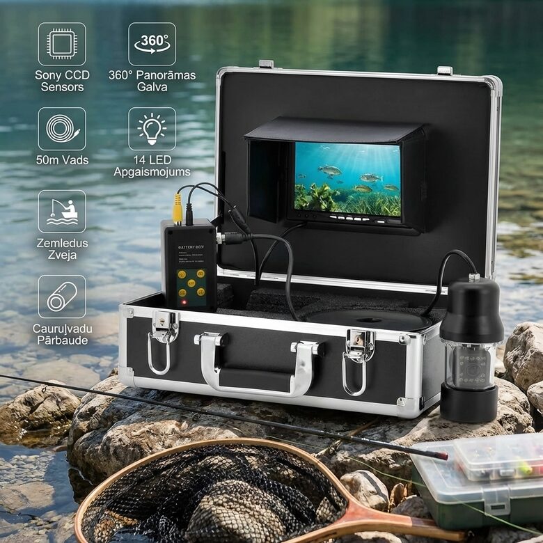 Zemūdens kamera 360g 50m