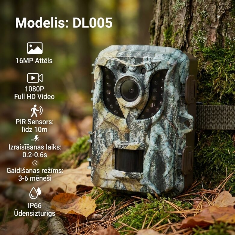 Mini Mednieku kamera ar LCD ekrānu