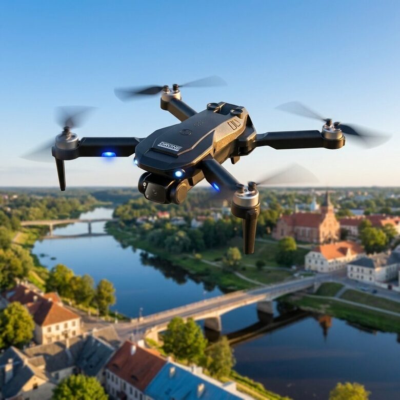 FlexCam 1800 Pro drons ar 90 grādu kameru un Wi-Fi vadību