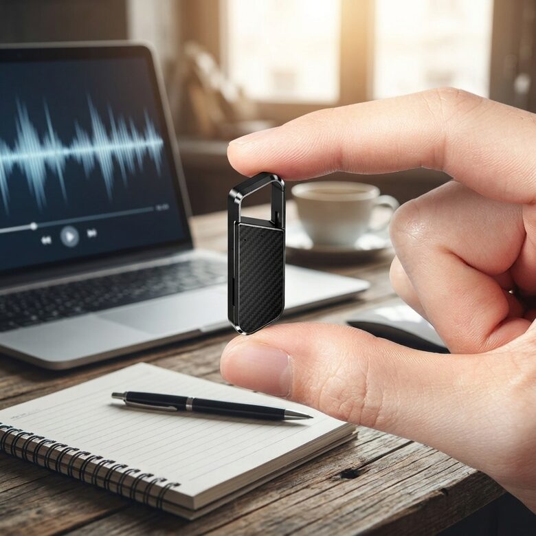 mini Diktafons kā atslēgas piekariņš (32gb, 16h no vietas ieraksts), balss aktivizācijas funkcija
