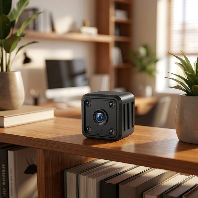 Mini Wifi ip kamera ar akumulatoru (nakts redzmība, ieraksts, skaņa, video telefonā)