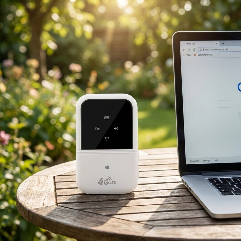 Wifi rūteris, modems 4G, mobilais, ar LCD displeju, uzlādējams