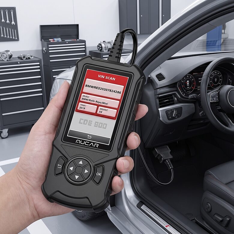 OBD2 skaneris PRO - MUCAR CDE900 (Android, Touch screen, lasīt/dzēst kļūdas, Eng/Ru/utt valodas)