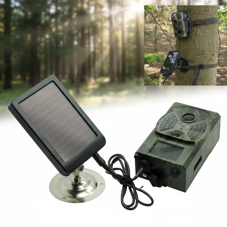 Meža kameru papildus akumulators, lādējams no saules gaismas 1500mA 6-9 V Lithium-Ion Polymer