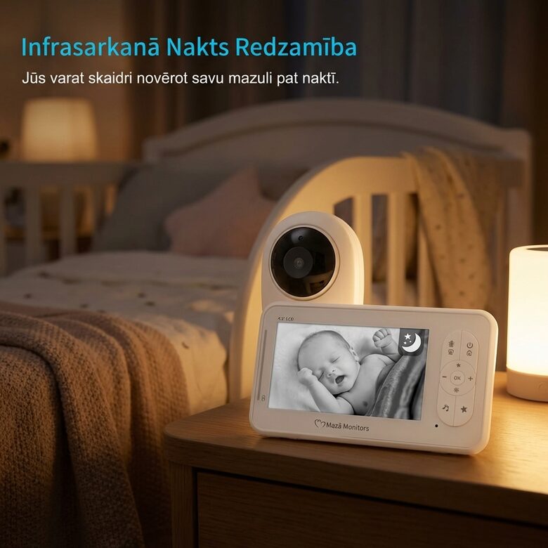 Video aukle ar mikrofonu un miega dziesmām