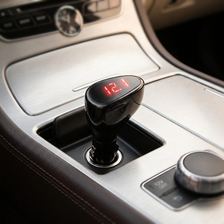 Voltmetrs 12/24v (paredzēts lietošanai automašīnas piepīpētājā)