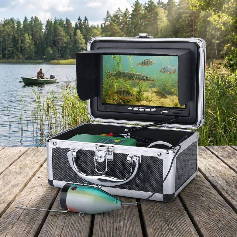 Zemūdens kamera 7 collu monitors, 15m