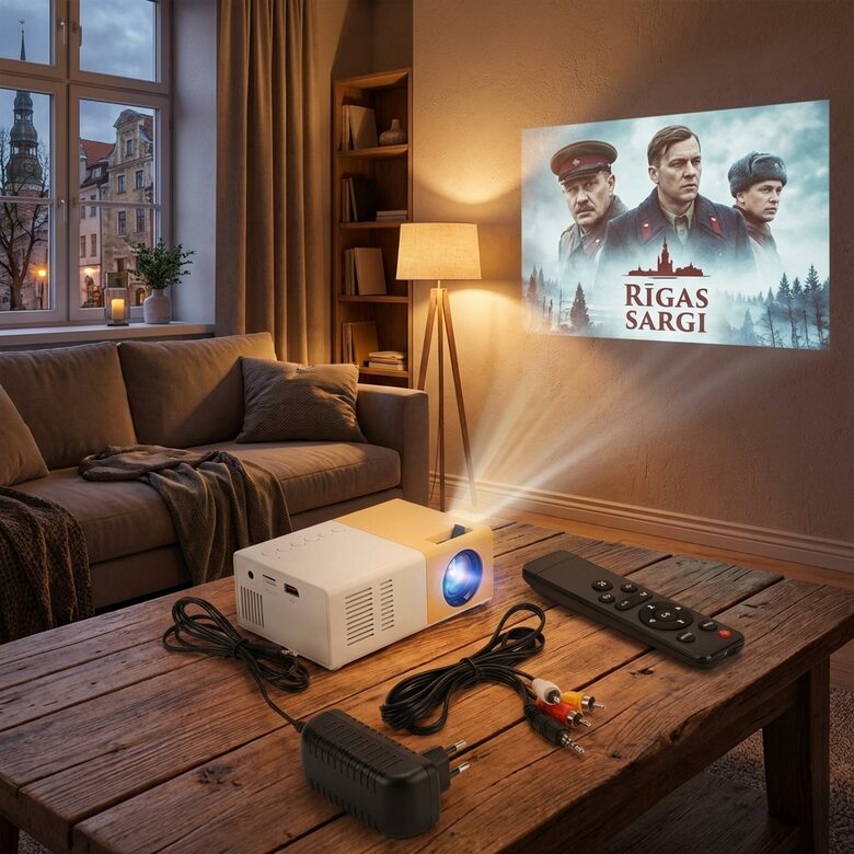 Led Video Projektors HD 1080p (viegli pārnēsājams)