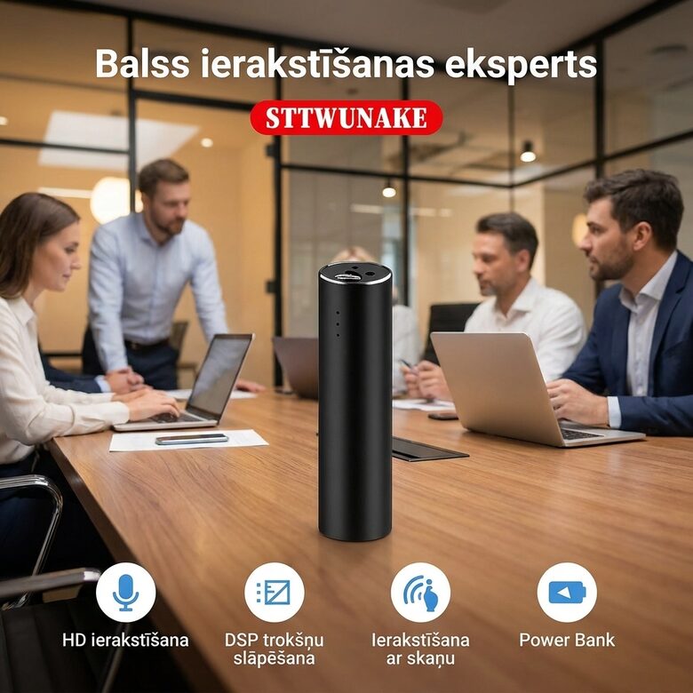 SPY Q500 Magnētiskais Digitālais Balss Ierakstītājs diktafons 600 Stundu Ieraksts no vietas, 3800 mAh