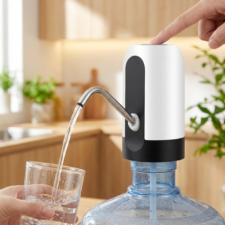 Ūdens pumpis lādējams, Venden pudelēm