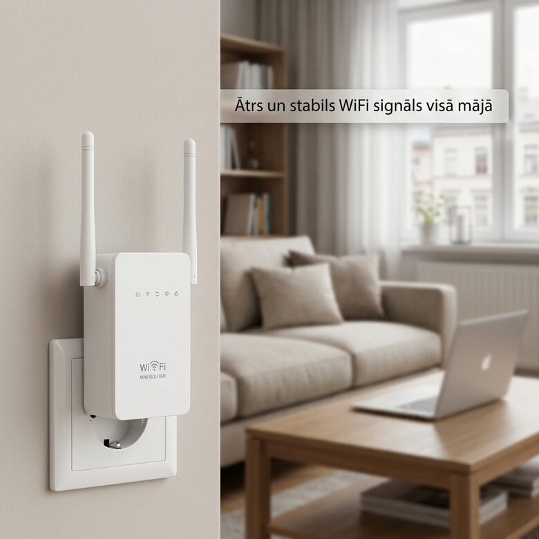 Wifi signāla pagarinātājs, wifi repeater dual
