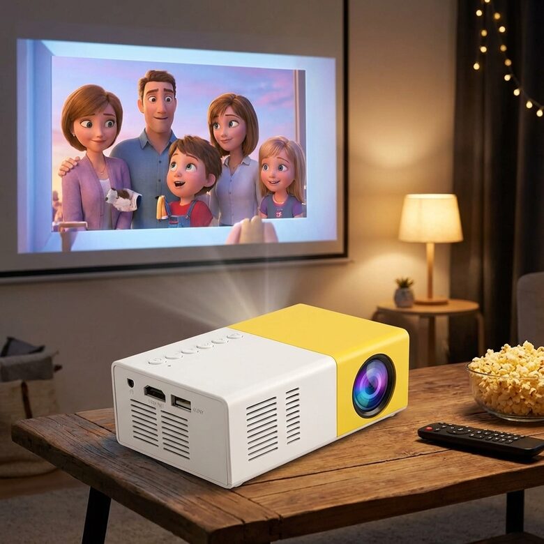 Led Video Projektors HD 1080p (viegli pārnēsājams)