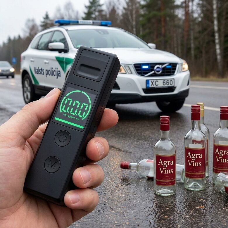 Portatīvais digitālais alkometrs ar augstas precizitātes sensoru un USB uzlādi