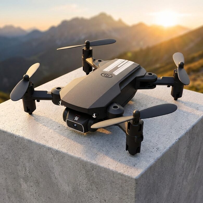 Drons ar kameru - Kvadrokopteris (savienojas ar telefonu caur Wifi)
