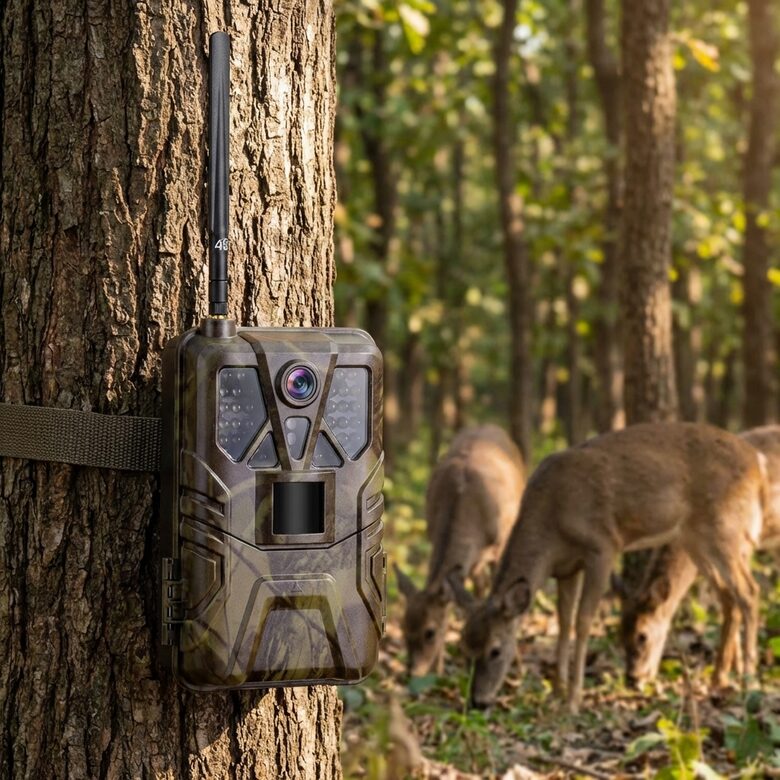 Medību kamera ar 4G online video (32MP, online video telefonā, bildes, ieraksts, skaņa, nakts redzamība, distances vadība) mednieku kamera