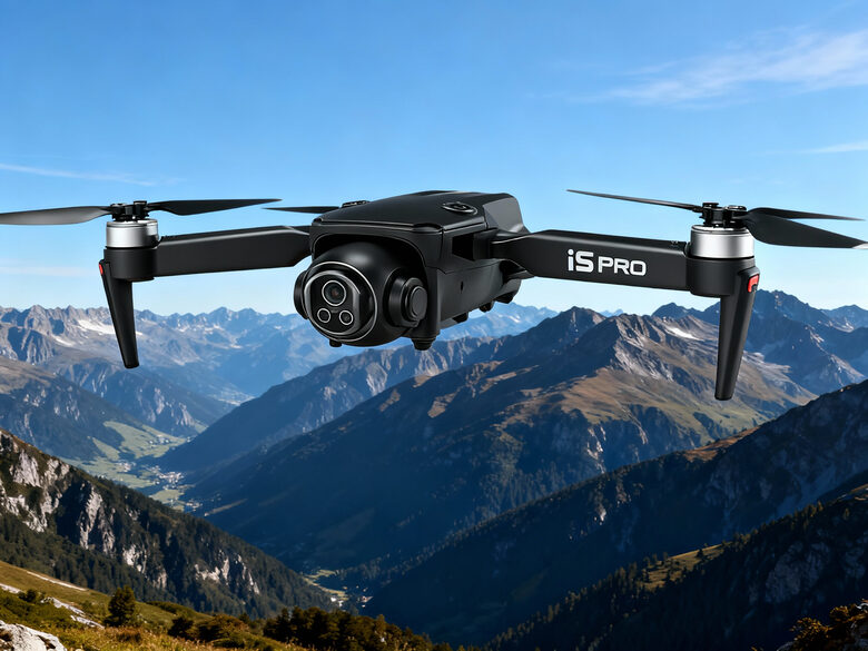 Salokāms Dual Cam Iesācēju Drons ar Optisko Stabilizāciju un 200m Lidojuma Attālumu