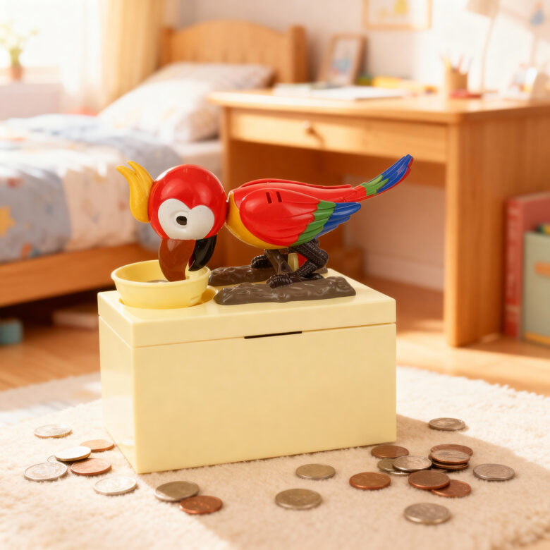 Krājkasīte ''Ņammājošais papagailis'', jautrā krājkase