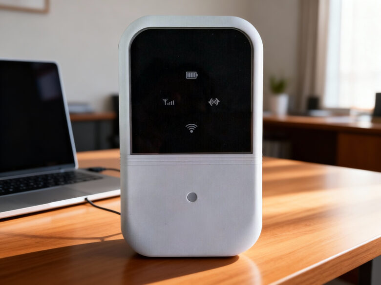 Wifi rūteris, modems 4G, mobilais, ar LCD displeju, uzlādējams