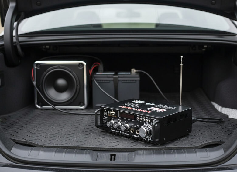 Audio pastiprinātājs 600w, USB, FM, SD, Bluetooth, 12v/220v